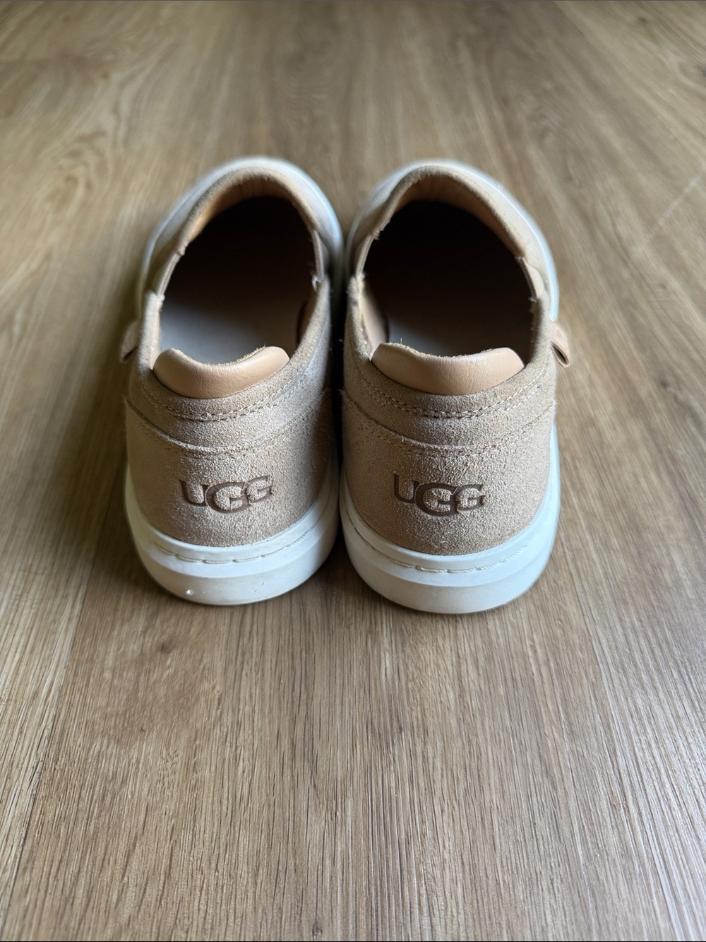 UGG women’s Slip-On Suede Loafers in Beige - Picture 3 of 6